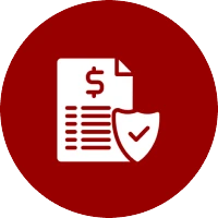 Protected financial document illustration